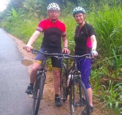 Ross Prielipp  Cycling on the  tour with redspokes